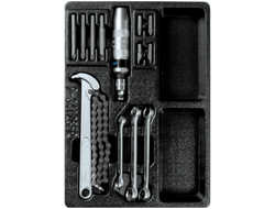 Набор разрезных ключей, ударная отвертка и съемник масляных фильтров, ложемент, 14 предметов KING TONY 9-34128FR