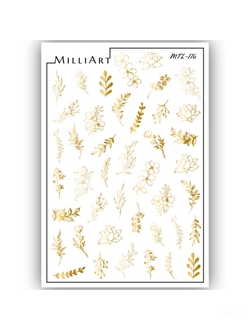 Слайдер-дизайн MilliArt Nails Металл MTL-116