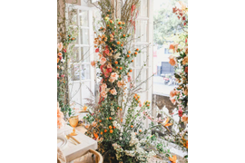 Red and Orange Made This Boho Wedding Come Alive!