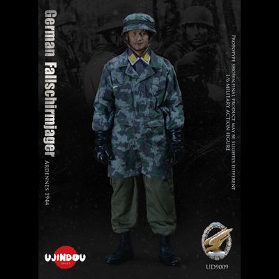 Немецкий парашютист в Арденнах, 1944 г  - КОЛЛЕКЦИОННАЯ ФИГУРКА 1/6 WWII German Fallschirmjager Ardennes 1944 (UD9009) - UJINDOU