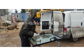 Установка лобового стекла на JCb JS160W