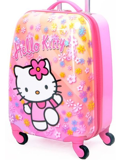 Детский чемодан Hello Kitty (Хеллоу Китти) розовый