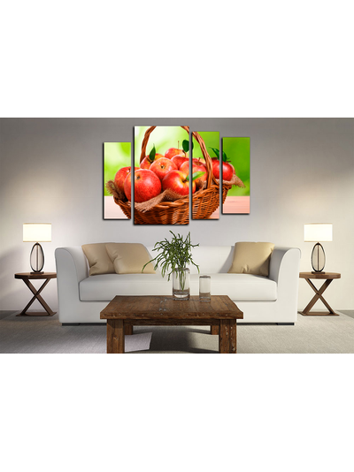 Модульная картина "Красное яблоки"