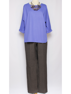 ДЖЕМПЕР  "ВИСКОЗА КИМОНО" тонкий василёк  р.52,58,60