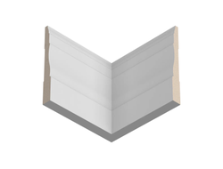 Плинтус Ultrawood BASE 003, ЛДФ-декор, влагостойкий, ударопрочный, 2,4м, под покраску