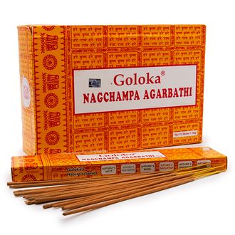 Благовония Goloka Nag Champa блок 12 шт   16g