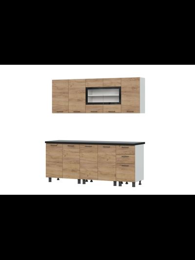 Аризона 2,0 м кухонный гарнитур Дуб золотой