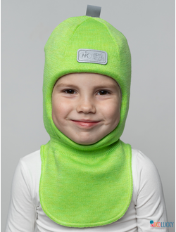 Шапка-шлем "NK"   20101-01, цвет ярко-салатовый р. 50-52
