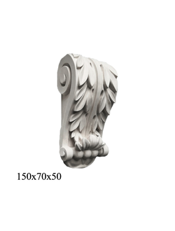 кронштейн гипсовый для интерьера на стену КРН-12