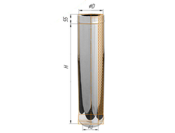 Дымоход утепл ОН 115/200 L-1000мм [36023]