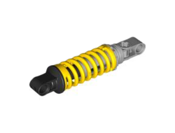 Technic, Shock Absorber 9L with Black and Light Bluish Gray Ends, Yellow (79717c01 / 6433367)