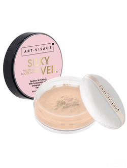 ART-VISAGE Финишная рассыпчатая HD-пудра SILKY VEIL | Арт Визаж. Тон 302 телесная