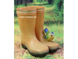 Кашпо Сапоги с синичкой 26*16см   0,7кг   полистоун Россия  970//011224