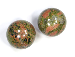 Шар Унакит в ассортименте, ЮАР (34-35 мм, 60 г) №20172