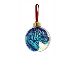 Новогодний ёлочный шар год Тигра №1