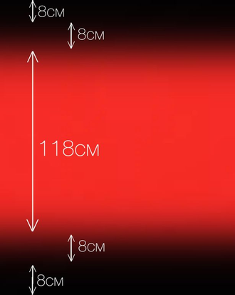 Сетка-стрейч градиент, цв. Красный + Темный шоколад (мини 8)