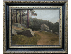 Билибин И.Я. Пейзаж с валунами 1895 г. Холст, масло 33,3Х43,4 (1244)