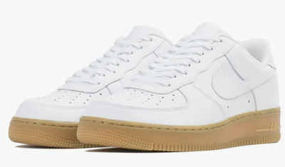 Nike Air Force 1 Low White Brown (Белые) Арт 19 сбоку