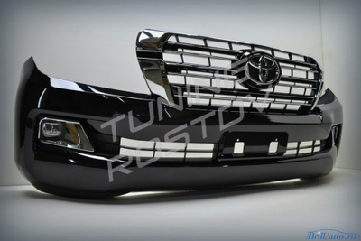 Бампер Toyota Land Cruiser 200 2007-2015 в стиле 2016+