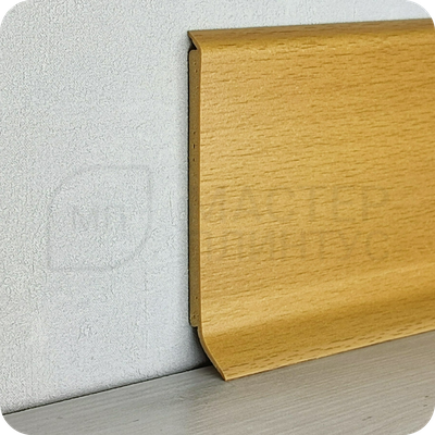 Напольный плинтус из Вспененного ПВХ HSL Dollken высота 80мм, толщина 5мм. цвет бук