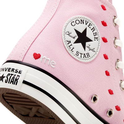 Крутые розовые конверсы с  вышивкой Converse Chuck 70 Valentines Day A01603C