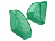 Лоток вертикальный для бумаг STAFF "Profit", 270х100х250 мм, сетчатый, полипропилен, зеленый, 237254
