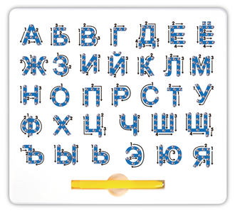 Рисование шариками "Магнитная азбука" на планшете BeeZee Toys