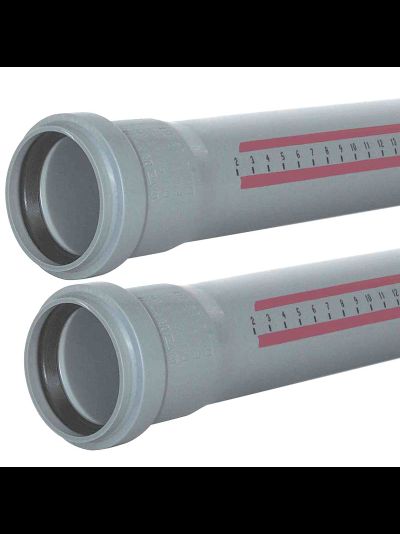 Труба с раструбом пп канализация Ostendorf HTEM DN 50 * 0,15 0,25 0,5 0,75 1 1,5 2 3 м