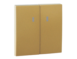 Клавиша для 2-кл выключателя с подсветкой, золото, Logus 90 - Efapel 90615 TDU