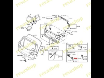 Замок багажника Kia Sorento 81230C5100