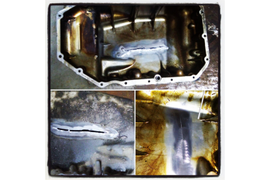 Ремонт поддона картера двигателя