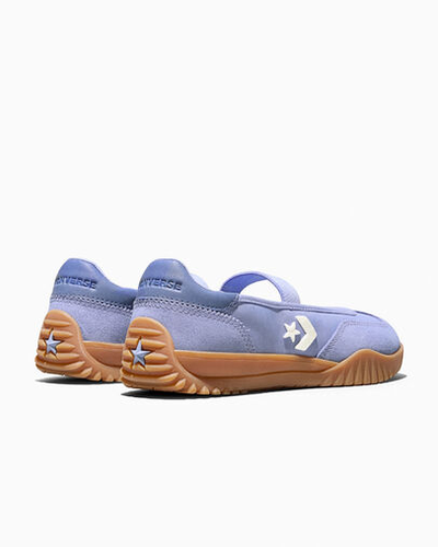 Балетки Converse Run Star Trainer замшевые синие вид сзади