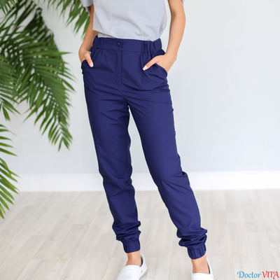 Брюки-джоггеры DOCLIKE DL217 Ниагара синие