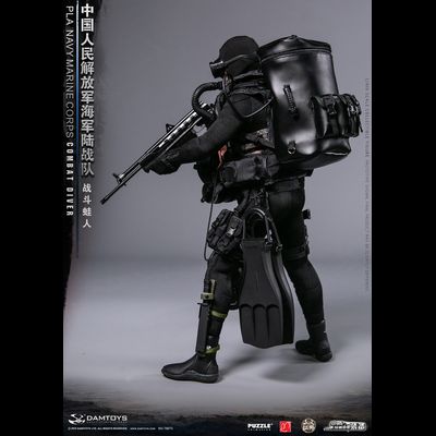 Китайский боевой пловец - КОЛЛЕКЦИОННАЯ ФИГУРКА 1/6 PLA Navy Marine Corps Combat Diver (78073) - DAMTOYS
