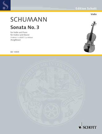 Schumann Sonata No. 3 A Minor op. posth.