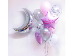 набор "розовый полумесяц"