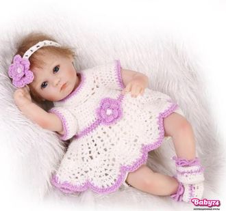 Кукла реборн — девочка  "Леся" 45 см
