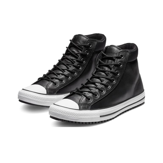 Кеды Converse All Star Pc leather черные высокие кожаные