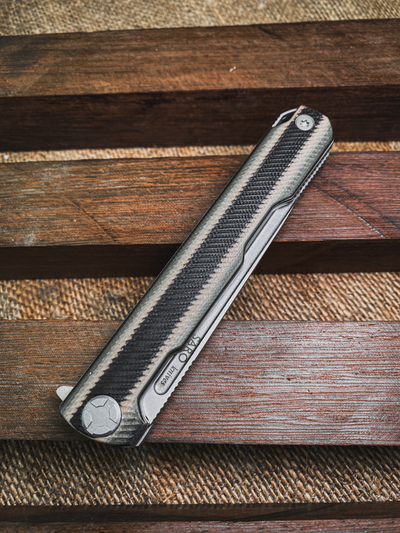 Складной нож Single EVO. Клинок ДОЛ, сталь AUS10, рукоять G10, цвет тайга