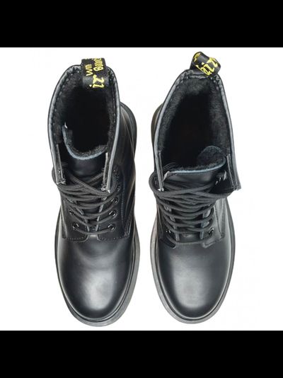 DR. MARTENS 1460 SMOOTH С ЧЕРНЫМ МЕХОМ