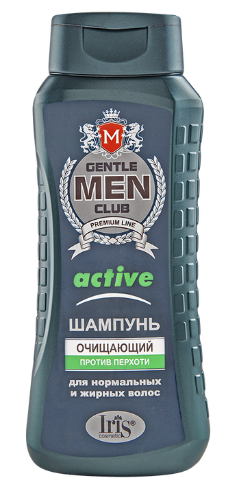 Iris Gentlemen club Шампунь  ACTIVE очищающий для нормальной жирной400