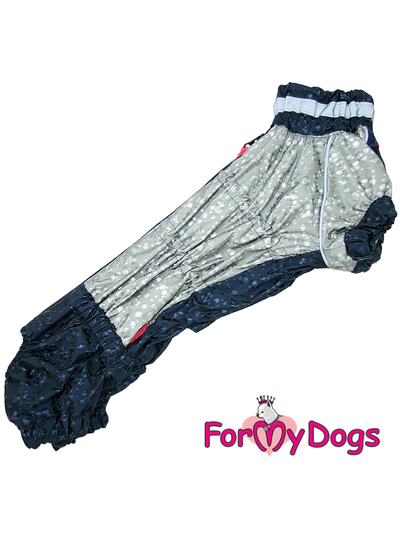 Дождевик капли синий/серебро