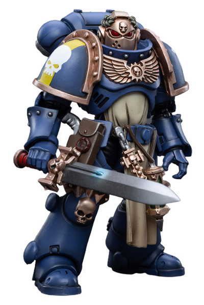 Примарис-чемпион Ультрамаринов (Warhammer 40k) - КОЛЛЕКЦИОННАЯ ФИГУРКА 1/18 Ultramarines Primaris Company Champion (JT3266) - JOYTOY