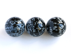 Шар Обсидиан снежный в ассортименте, США (25 мм, 20 г) №13647