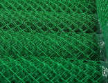 Сетка рабица зелёная в оплетке 35*35 мм, 1*10 м
