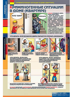 Таблицы демонстрационные "Поведение в криминогенных ситуациях"