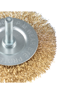 ЕРМАК Щетка металл. со шпилькой для дрели 75мм, плоская, 10 штук