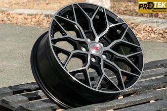 Комплект дисков R16 7,0J ET+40 5*100 Vossen VPS HF2 Черный с полированными лучами (G498)