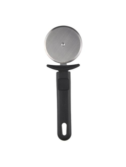 Нож для пиццы d= 5 см. с чёрной пластиковой ручкой, нержавеющая сталь