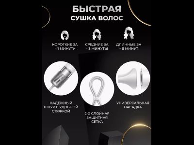 Фен для волос Xiaomi Mijia Dryer H501 Gray CN